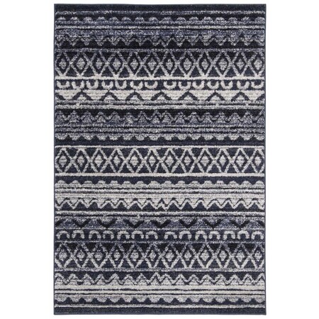 Safavieh 6 x 9 ft. Adirondack Power Loomed Rectangle Area Rug Ivory & Navy ADR119M-6